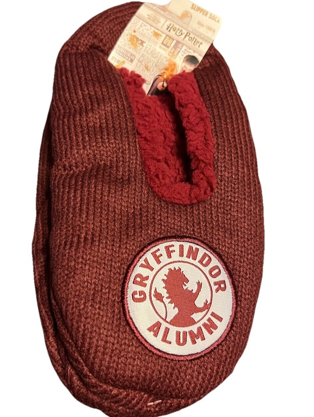 Wizarding World of Harry Potter Gryffindor Alumni Slipper Socks OS for Adults